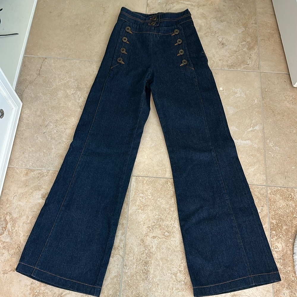 Chloe high rise wide denim jean size  XS Us 2